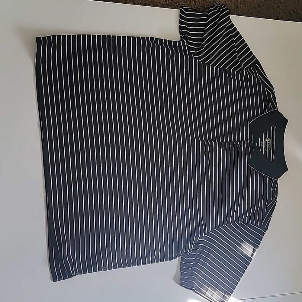 Izod Pin Stripe Golf Polo Shirt